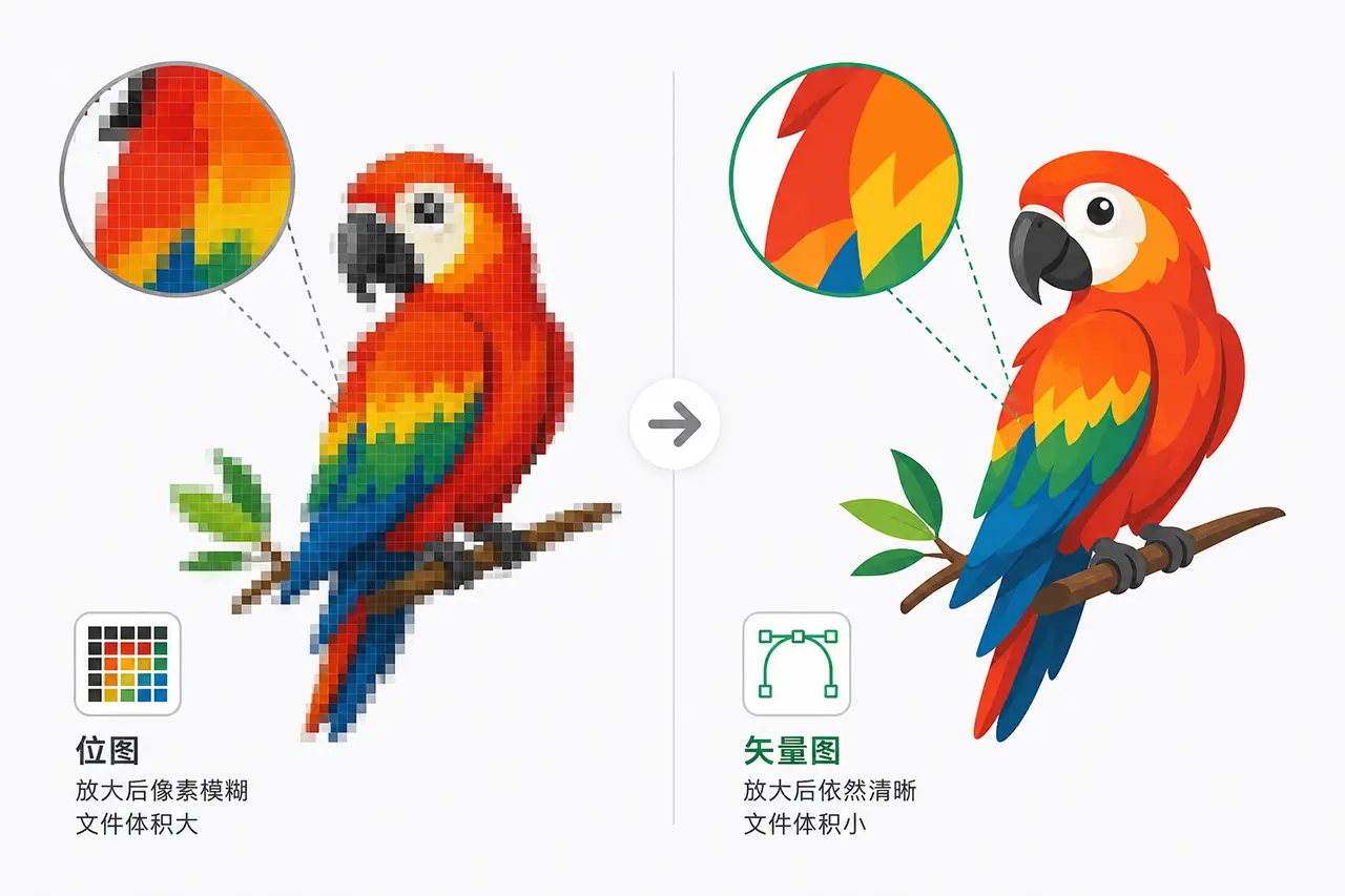 位图和矢量图的区别